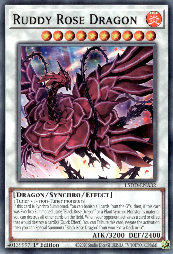 Ruddy Rose Dragon - L5DD-ENA32 - Common  1