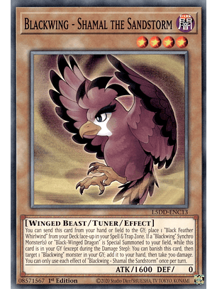 Blackwing - Shamal the Sandstorm - L5DD-ENC13 - Common 