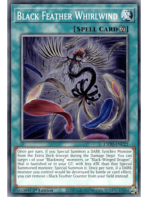Black Feather Whirlwind - L5DD-ENC22 - Common 