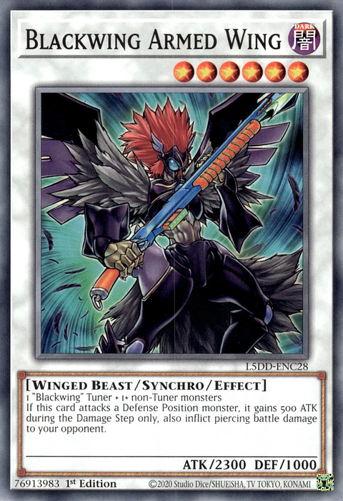 Blackwing Armed Wing - L5DD-ENC28 - Common 