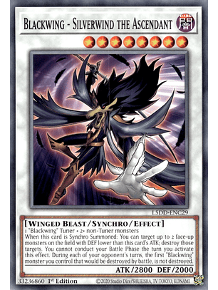 Blackwing - Silverwind the Ascendant - L5DD-ENC29 - Common 