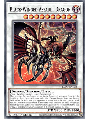 Black-Winged Assault Dragon - L5DD-ENC33 - Common 