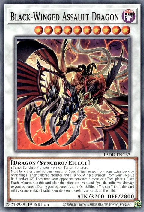 Black-Winged Assault Dragon - L5DD-ENC33 - Common 