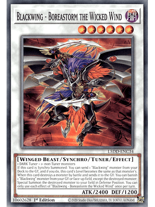 Blackwing - Boreastorm the Wicked Wind - L5DD-ENC34 - Common 