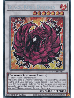 Black Rose Dragon - L5DD-ENS02 - Secret Rare 