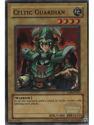 Celtic Guardian - LOB-EN007 - Super Rare (worldwide English)