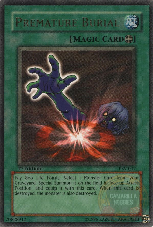 Premature Burial - PSV-037 - Ultra Rare 1st Edition 1