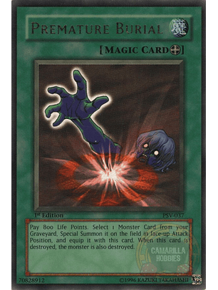 Premature Burial - PSV-037 - Ultra Rare 1st Edition