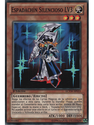 Silent Swordsman LV3 - LCYW-EN033 - Common 