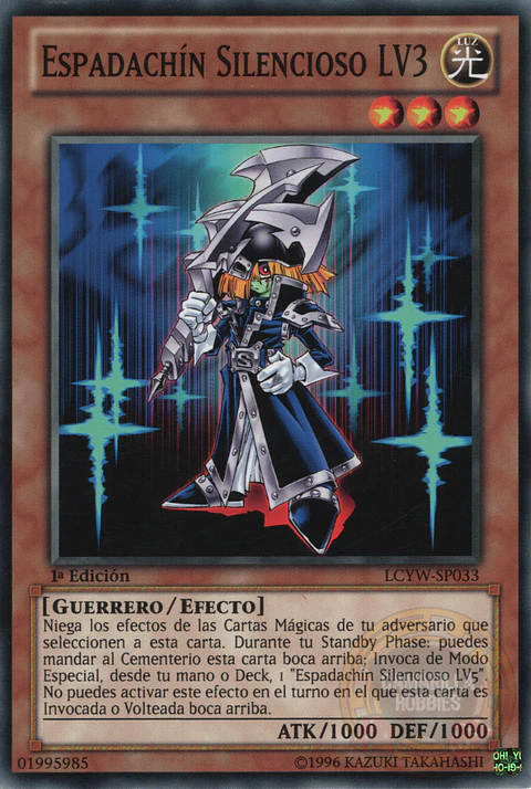 Silent Swordsman LV3 - LCYW-EN033 - Common 