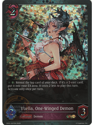 Vuella, One-Winged Demon - SP01-037EN - Gold 