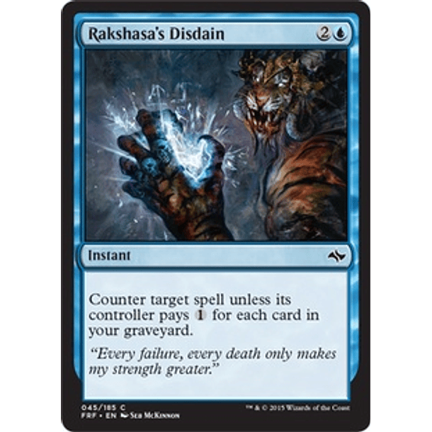 Rakshasa's Disdain - FRF - C  1
