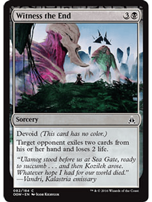 Witness the End - OGW - C 