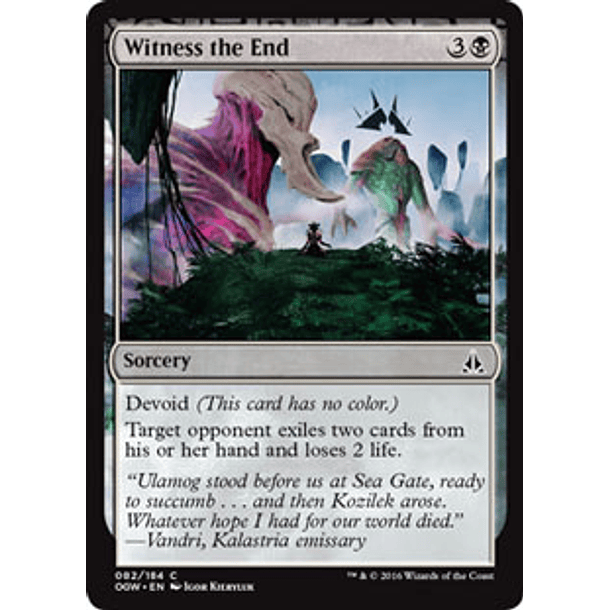 Witness the End - OGW - C  1