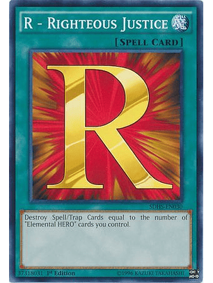 R - Righteous Justice - SDHS-EN030 - Common