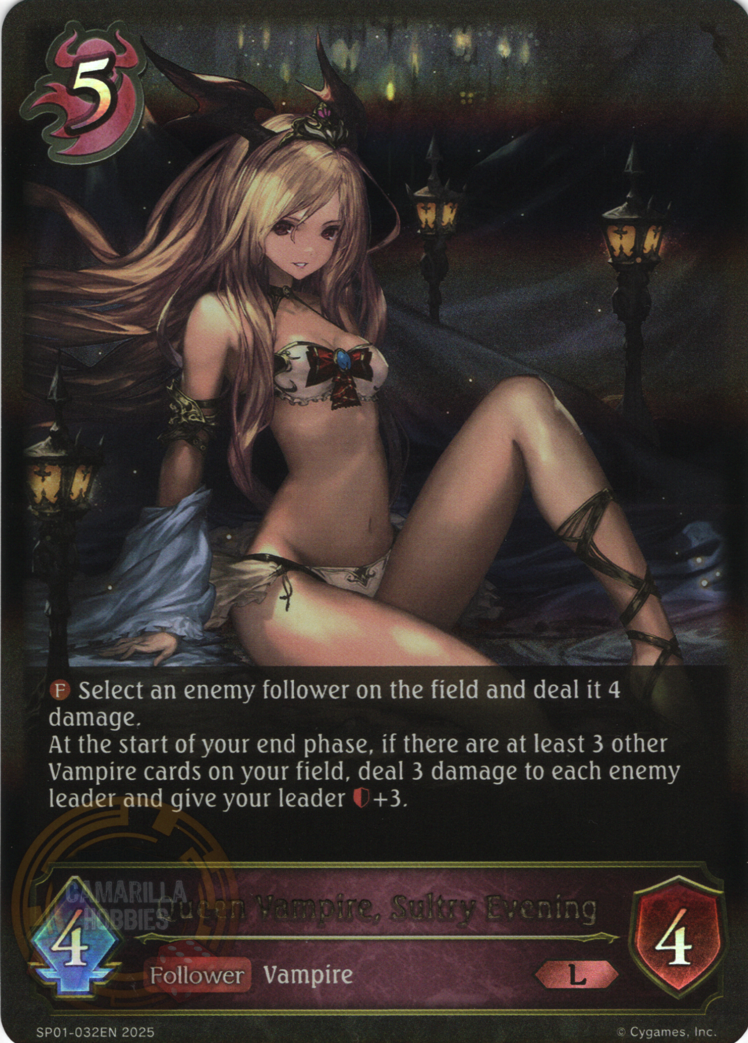 Queen Vampire, Sultry Evening - SP01-032EN - Legendary  1