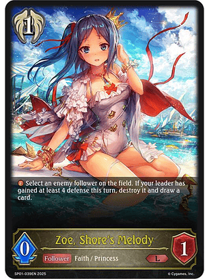 Zoe, Shore's Melody - SP01-039EN - Legendary 