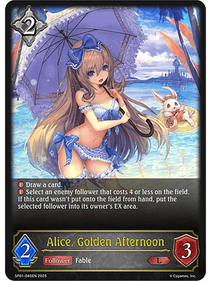 Alice, Golden Afternoon - SP01-045EN - Legendary 