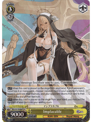 Implacable - AZL/S119-E012 - Rare 