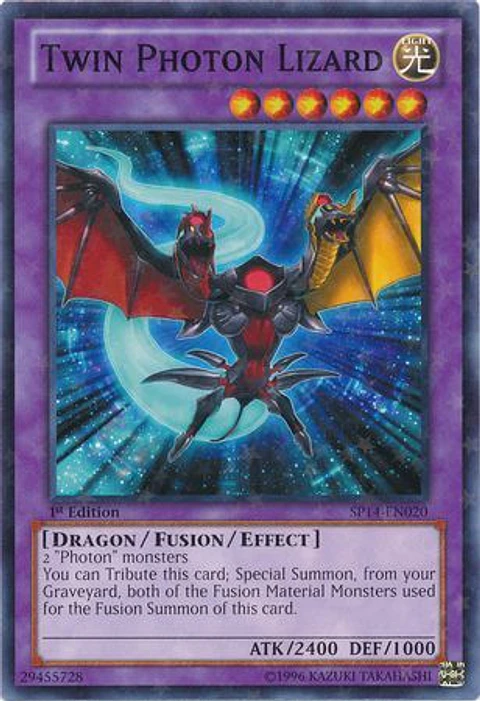 Twin Photon Lizard - SP14-EN020 - Starfoil Rare  