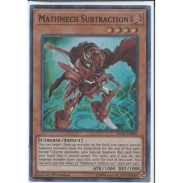 Mathmech Subtraction - MYFI-EN004 - Super Rare