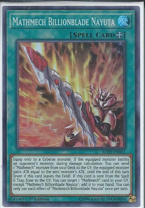Mathmech Billionblade Nayuta - MYFI-EN011 - Super Rare
