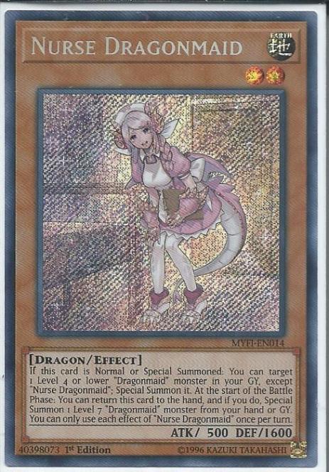 Nurse Dragonmaid - MYFI-EN014 - Secret Rare  1