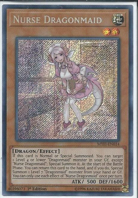 Nurse Dragonmaid - MYFI-EN014 - Secret Rare 