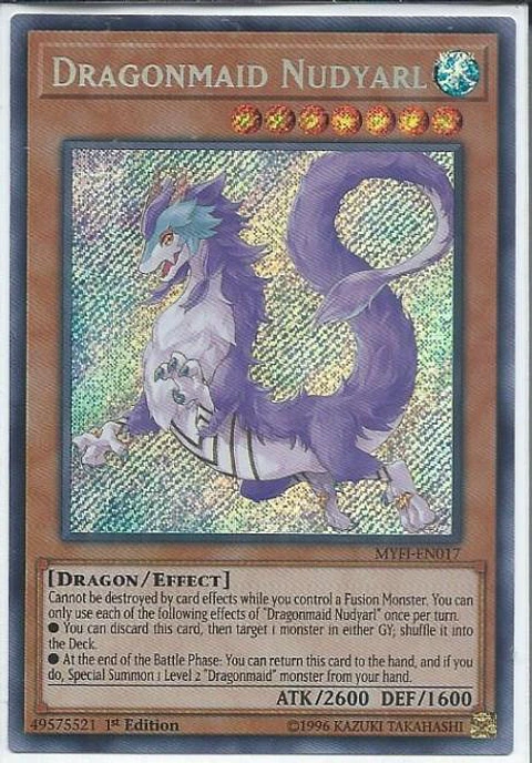 Dragonmaid Nudyarl - MYFI-EN017 - Secret Rare 