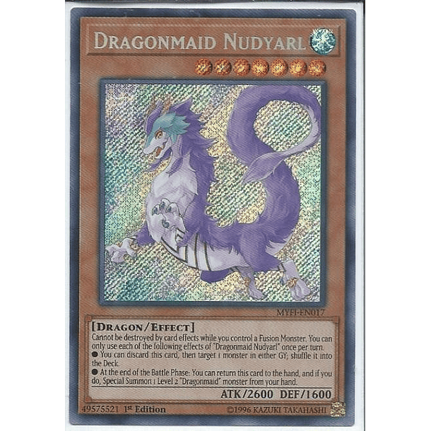 Dragonmaid Nudyarl - MYFI-EN017 - Secret Rare 