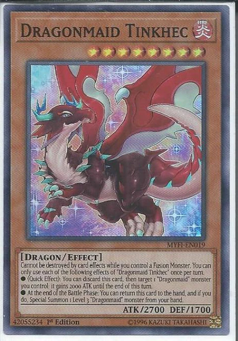 Dragonmaid Tinkhec - MYFI-EN019 - Super Rare 