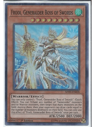 Frodi, Generaider Boss of Swords - MYFI-EN028 - Super Rare