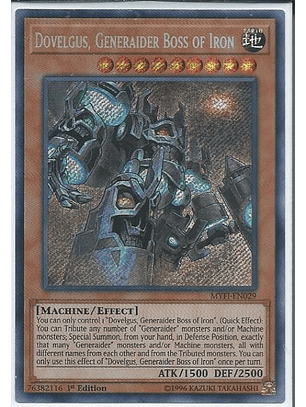 Dovelgus, Generaider Boss of Iron - MYFI-EN029 - Secret Rare