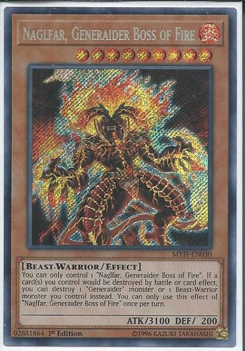 Naglfar, Generaider Boss of Fire - MYFI-EN030 - Secret Rare