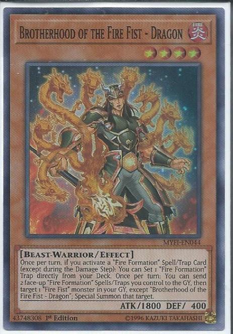 Brotherhood of the Fire Fist - Dragon - MYFI-EN044 - Super Rare 1