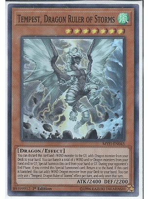 Tempest, Dragon Ruler of Storms - MYFI-EN045 - Super Rare 