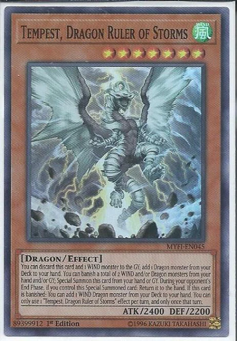 Tempest, Dragon Ruler of Storms - MYFI-EN045 - Super Rare 