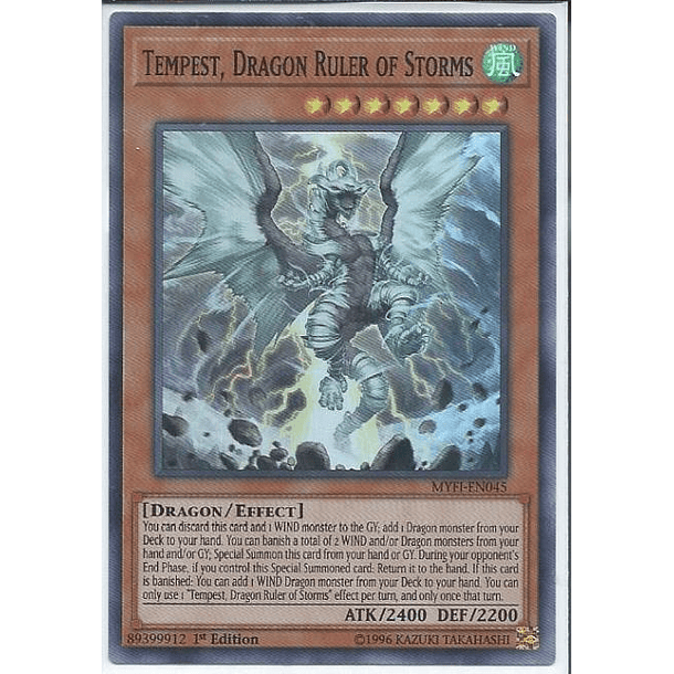 Tempest, Dragon Ruler of Storms - MYFI-EN045 - Super Rare 