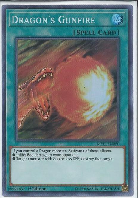 Dragon's Gunfire - MYFI-EN050 - Super Rare 1