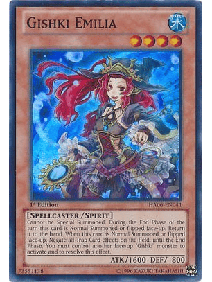 Gishki Emilia - HA06-EN041 - Super Rare 