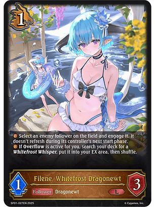 Filene, Whitefrost Dragonewt - SP01-027EN - Legendary