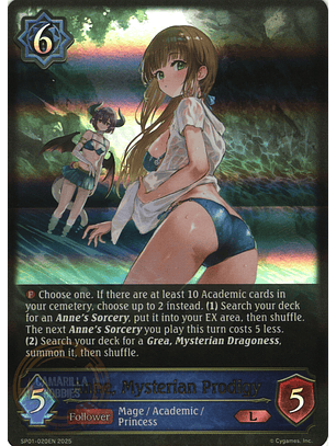 Anne, Mysterian Prodigy - SP01-020EN - Legendary