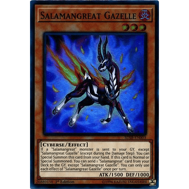 Salamangreat Gazelle - SDSB-EN003 - Super Rare 