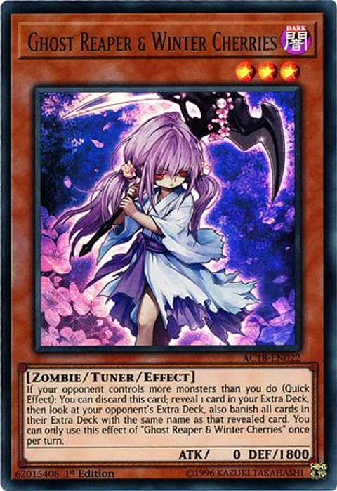 Ghost Reaper & Winter Cherries - AC18-EN022 - Ultra Rare 