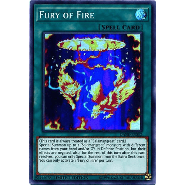 Fury of Fire - DANE-ENSE2 - Super Rare Limited Edition