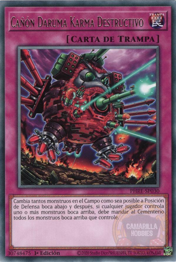 Destructive Daruma Karma Cannon - PHRE-EN030 - Rare  1