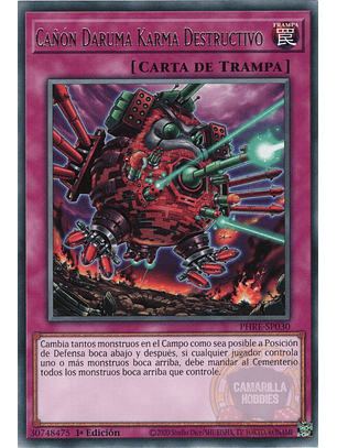 Destructive Daruma Karma Cannon - PHRE-EN030 - Rare 