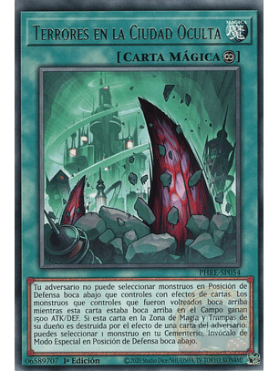 Terrors in the Hidden City - PHRE-EN054 - Rare 