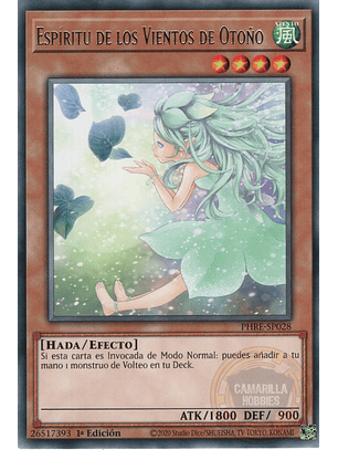 Spirit of the Fall Wind - PHRE-EN028 - Rare 