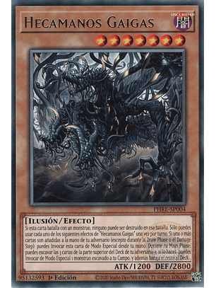 Hecahands Gaigas - PHRE-EN004 - Rare 